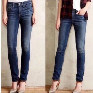 Pilcro and the Letterpress Low-Rise Straight Ankle Zip Jeans